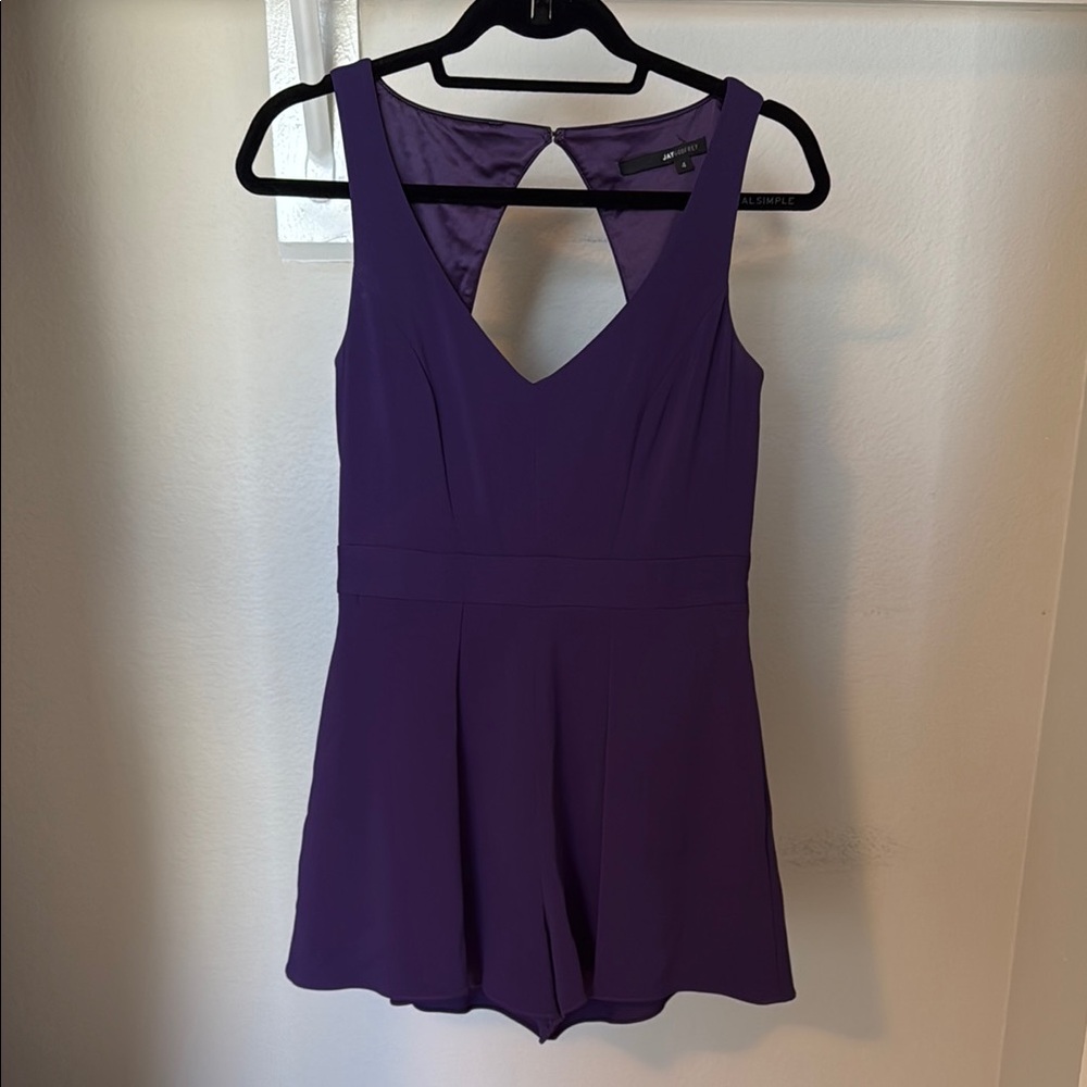 Jay Godfrey Size 4 Purple Sleeveless Romper
